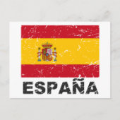  vlag Spanje Briefkaart (Voorkant)