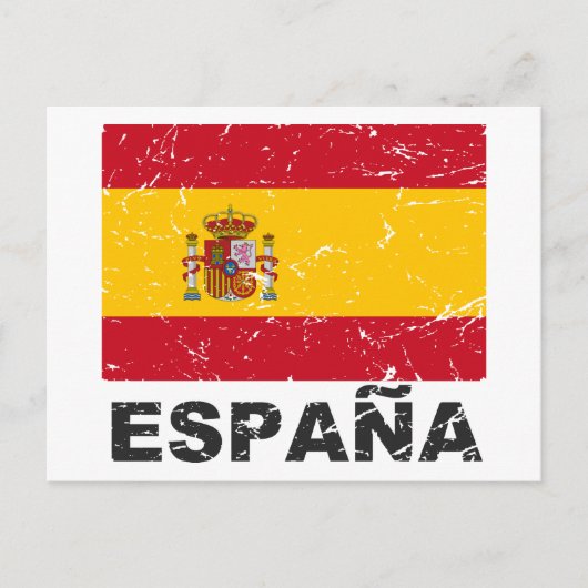  vlag Spanje Briefkaart (Voorkant)