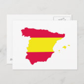 vlag Spanje kaart (Voorkant / Achterkant)