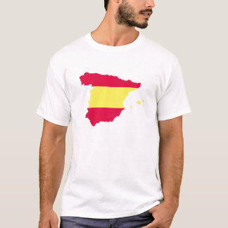 vlag Spanje kaart T-shirt