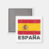  vlag Spanje Magneet (Voorkant / Achterkant)