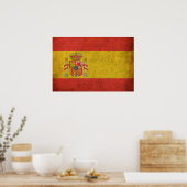 vlag Spanje Poster (Keuken)