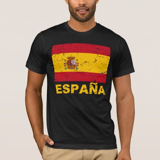 vlag Spanje T-shirt (Voorkant)