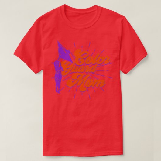 Vlag Spinning Kleur Guard Mam T-shirt (Design voorkant)