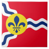 Vlag St. Louis Tegeltje (Voorkant)