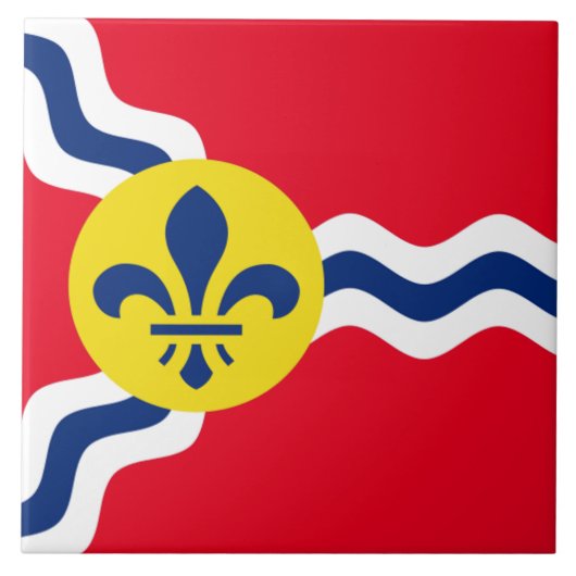 Vlag St. Louis Tegeltje (Voorkant)