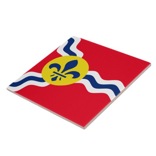 Vlag St. Louis Tegeltje (Zijkant)