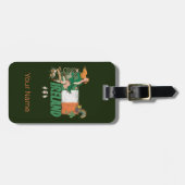  vlag St. Patrick's Day Retro Bagagelabel (Voorkant horizontaal)