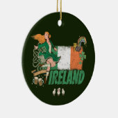  vlag St. Patrick's Day Retro Keramisch Ornament (Rechts)