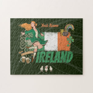 vlag St. Patrick's Day Retro Legpuzzel