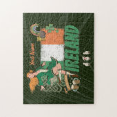 vlag St. Patrick's Day Retro Legpuzzel (Verticaal)