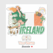  vlag St. Patrick's Day Retro Sticker (Vel)
