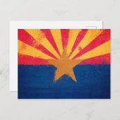 Vlag staat Arizona in nood Briefkaart (Voorkant / Achterkant)