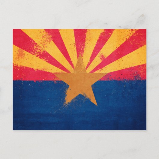 Vlag staat Arizona in nood Briefkaart (Voorkant)
