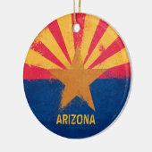 Vlag staat Arizona in nood Keramisch Ornament (Links)