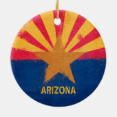 Vlag staat Arizona in nood Keramisch Ornament (Achterkant)