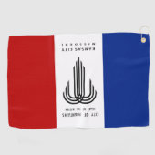 vlag stad Kansas (Missouri) Golfhanddoek (Horizontaal)