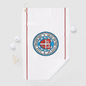 vlag stad Oklahoma (Oklahoma) Golfhanddoek (Insitu)