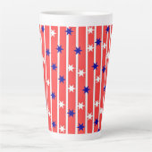 Vlag sterren Latte Mok (Voorkant)