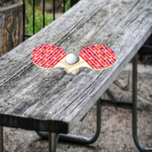 Vlag sterren Ping Pong Paddle