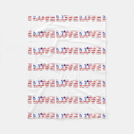 Vlag sterren Stripes Patriotic Personalize VS Fleece Deken