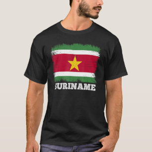  vlag Suriname Land Retro Vlag T-shirt