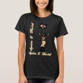 Vlag T-shirt Perzik Bloem (Voorkant)
