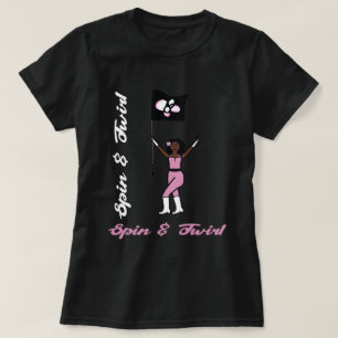 Vlag T-shirt Roze Bloem