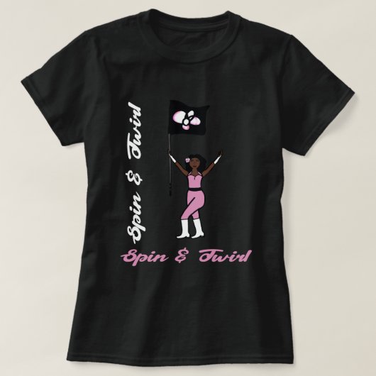 Vlag T-shirt Roze Bloem (Design voorkant)