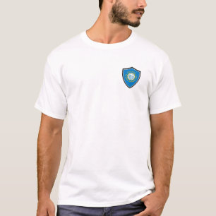 vlag T-Shirt van het schild South Dakota