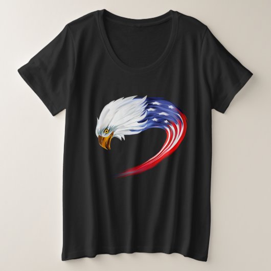 Vlag T-Shirt voor dames plus grootte (Design voorkant)
