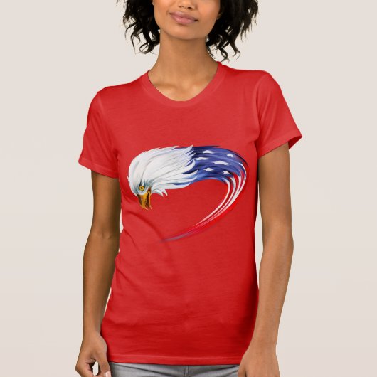 Vlag T-Shirt voor de adelaar voor vrouwen (Voorkant)