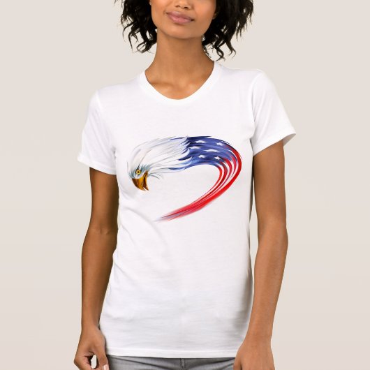 Vlag T-Shirt voor de adelaar voor vrouwen (Voorkant)