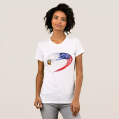 Vlag T-Shirt voor de adelaar voor vrouwen (Voorkant volledig)