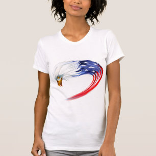 Vlag T-Shirt voor de adelaar voor vrouwen