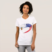 Vlag T-Shirt voor de adelaar voor vrouwen (Voorkant volledig)