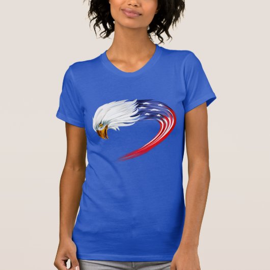 Vlag T-Shirt voor de adelaar voor vrouwen (Voorkant)