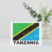  vlag Tanzania Briefkaart (Staand voorkant)