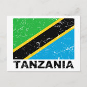  vlag Tanzania Briefkaart (Voorkant)