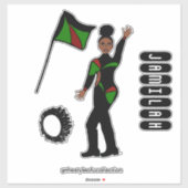 Vlag Team GRB Stijl #1 Sticker (Vel)