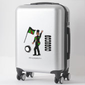 Vlag Team GRB Stijl #1 Sticker (Koffer)
