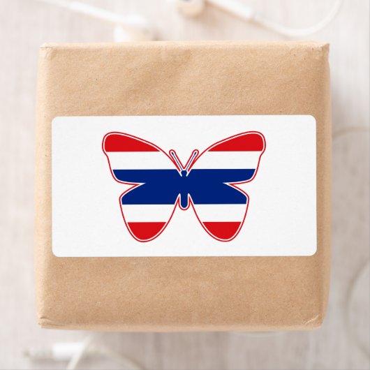 Vlag Thai Butterfly Etiket (Insitu)