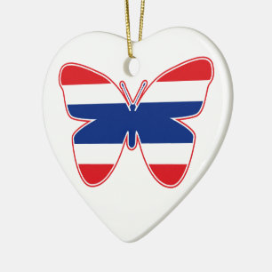 Vlag Thai Butterfly Keramisch Ornament