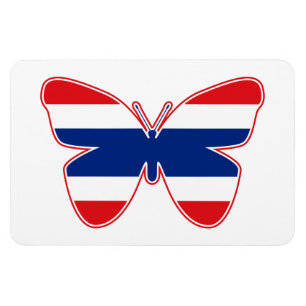 Vlag Thai Butterfly Magneet