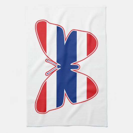 Vlag Thai Butterfly Theedoek (Verticaal)