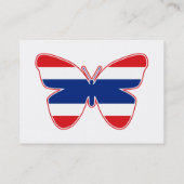 Vlag Thai Butterfly Visitekaartje (Achterkant)