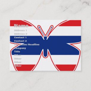 Vlag Thai Butterfly Visitekaartje