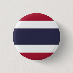 Vlag Thailand  Ronde Button 3,2 Cm