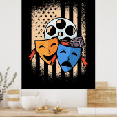 Vlag theater Actor America Poster (Keuken)