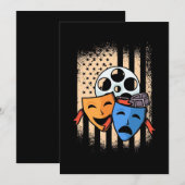 Vlag theater Actor America Save The Date (Voorkant / Achterkant)